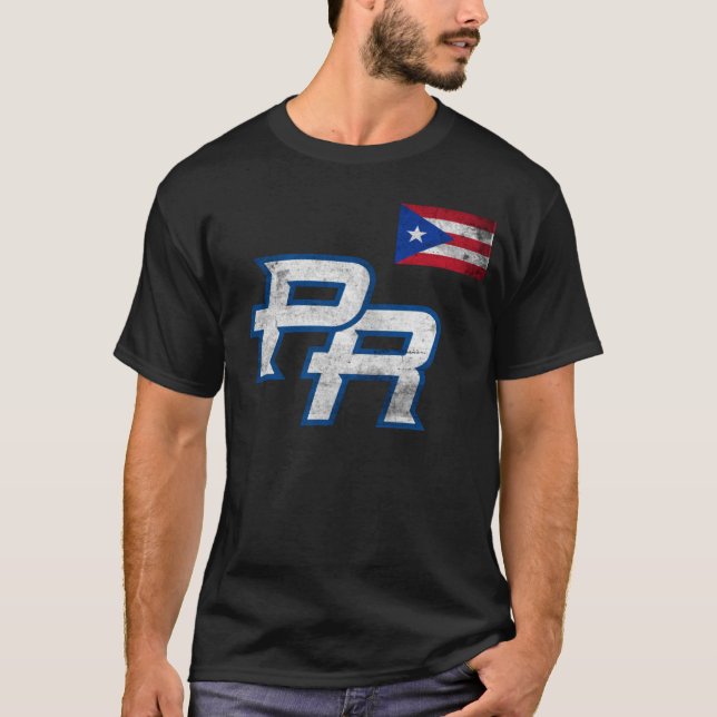 Puerto Rico 2023 Baseball Flag Pride PR Boricua Pu T-Shirt (Front)