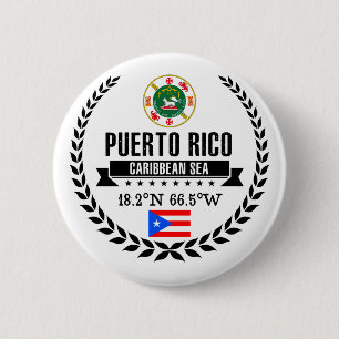 Puerto Rico 6 Cm Round Badge