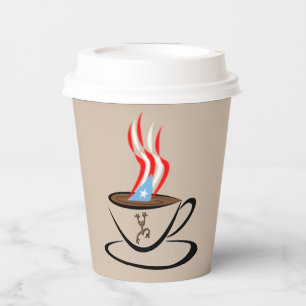 Puerto Rico Aroma Coffee  Paper Cups