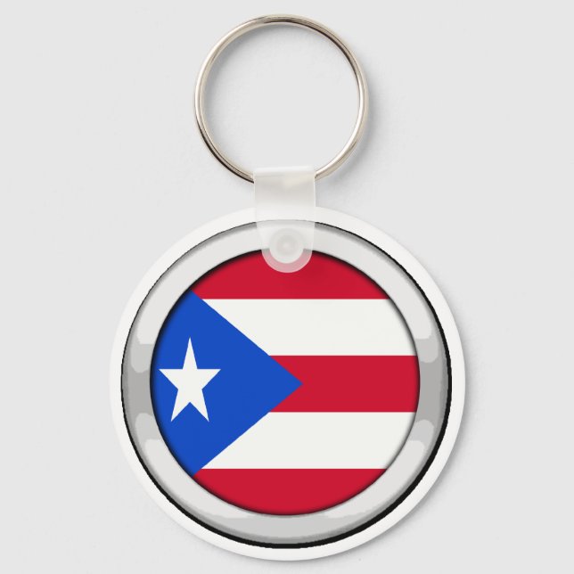 Puerto Rico Badge Key Ring (Front)