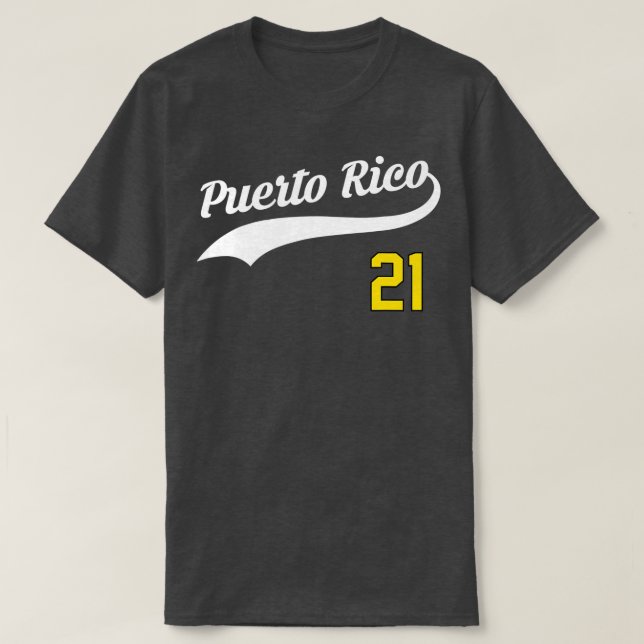 Puerto Rico Baseball 21  for Santurce Baseball Fan T-Shirt (Design Front)
