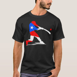 Puerto Rico Baseball Pr Batter Flag Boricua T-Shirt