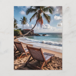 Puerto Rico Beach Relax Postcard