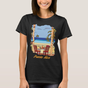 Puerto Rico Beach Terrace Travel T-Shirt