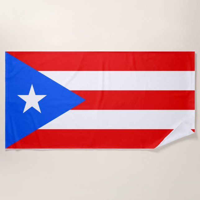 Puerto Rico Beach Towel (Front)
