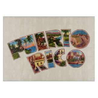  Puerto Rico Big Letter Mug Cutting Board