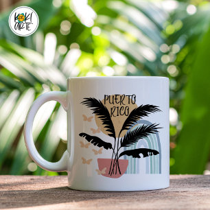 Puerto Rico BOHO Tropical Coffee Mug