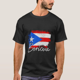 Puerto Rico Boricua Puerto Rican Flag Pride T-Shirt