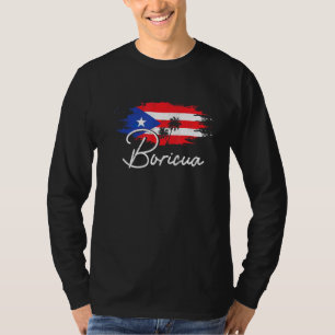 Puerto Rico Boricua Puerto Rican Flag Pride Vintag T-Shirt