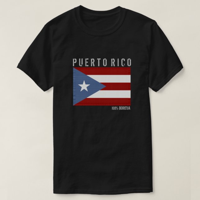 Puerto Rico Boricua T-Shirt (Design Front)