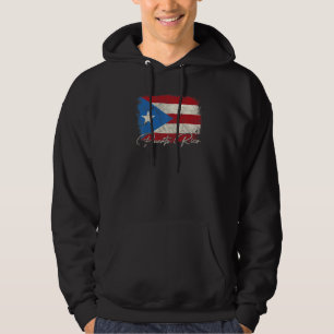 Puerto Rico Boricua Vintage Puerto Rican Flag Prid Hoodie