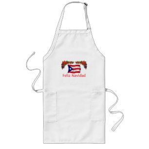 Puerto Rico Christmas Long Apron