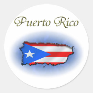 Puerto Rico Classic Round Sticker