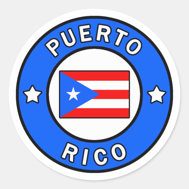 Puerto Rico Classic Round Sticker (Front)