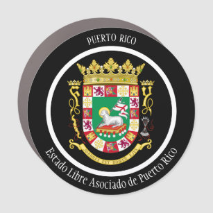 Puerto Rico Coat of Arms Patriotic Car Magnet