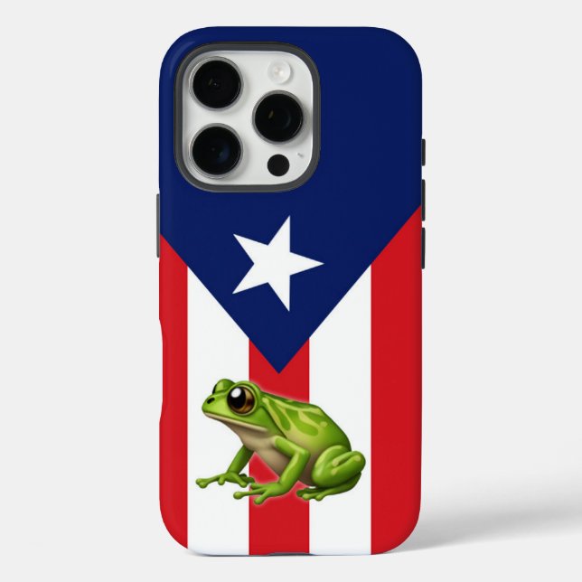 Puerto Rico Coqui iPhone 16 PRO Phone case (Back)