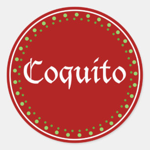 Puerto Rico: Coquito Classic Round Sticker