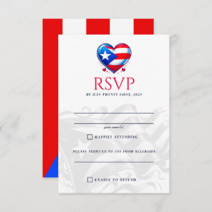 Puerto Rico Couple RSVP Card