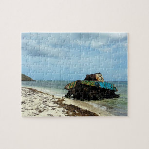 Puerto Rico, Culebra, Playa Flamenco Jigsaw Puzzle