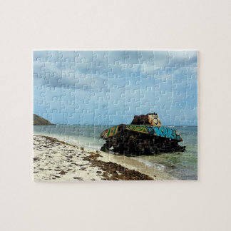 Puerto Rico, Culebra, Playa Flamenco Jigsaw Puzzle