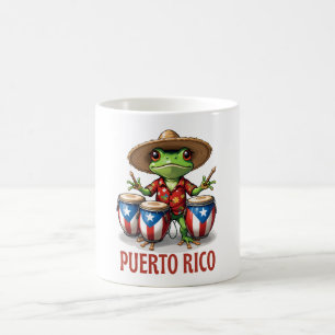 Puerto Rico Culture Frog Coffee Mug