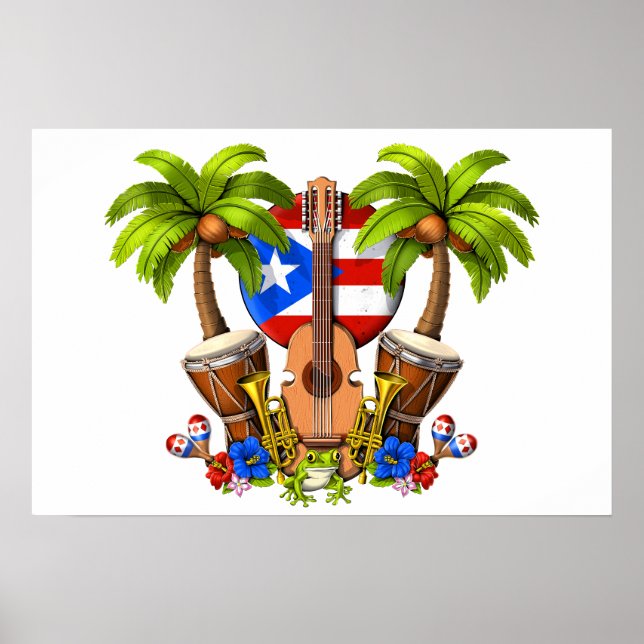 Puerto Rico Culture Poster (Front)