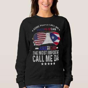 Puerto Rico Dad Cuba Fathers Day Papa Puerto Rican Sweatshirt