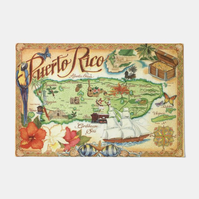 Puerto Rico Doormat (Front)