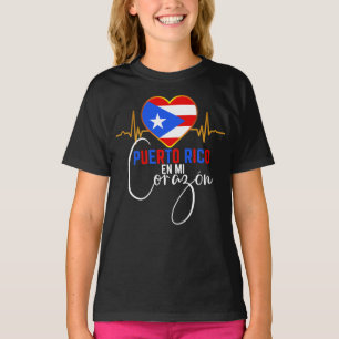 Puerto Rico en mi Corazon Puerto Rican Pride  T-Sh T-Shirt