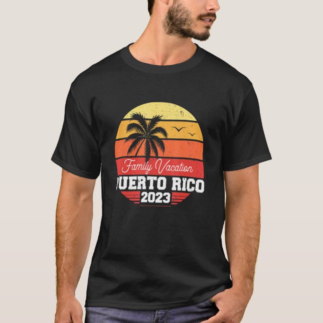 Puerto Rico Family Vacation 2023 Matching Holiday  T-Shirt (Front)