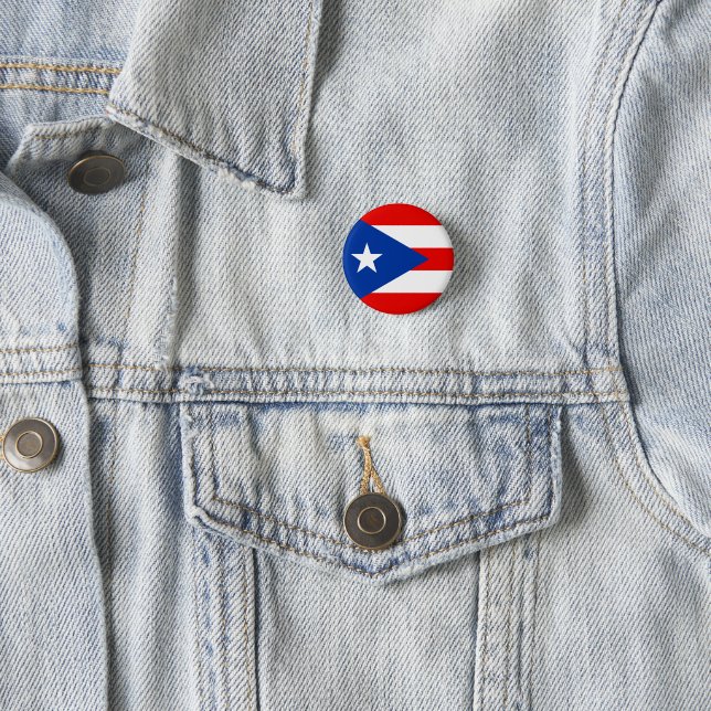 Puerto Rico flag 3 Cm Round Badge (In Situ)