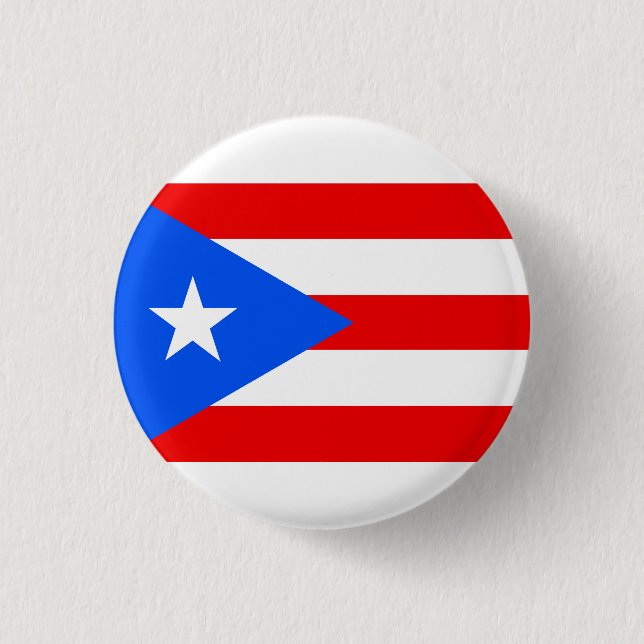 Puerto Rico flag  3 Cm Round Badge (Front)