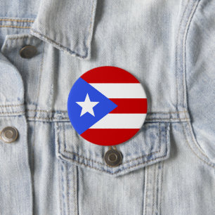 Puerto Rico flag 7.5 Cm Round Badge