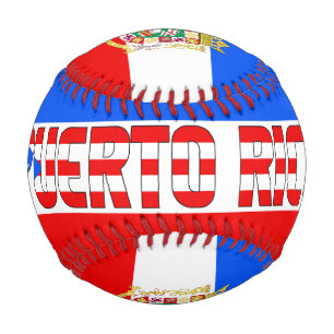 Puerto Rico Flag and Coat of Arms Patriotic Baseball