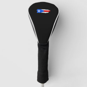 Puerto Rico flag and map Golf Head Cover