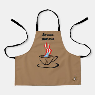 Puerto Rico Flag Aroma All Over Print Small Apron