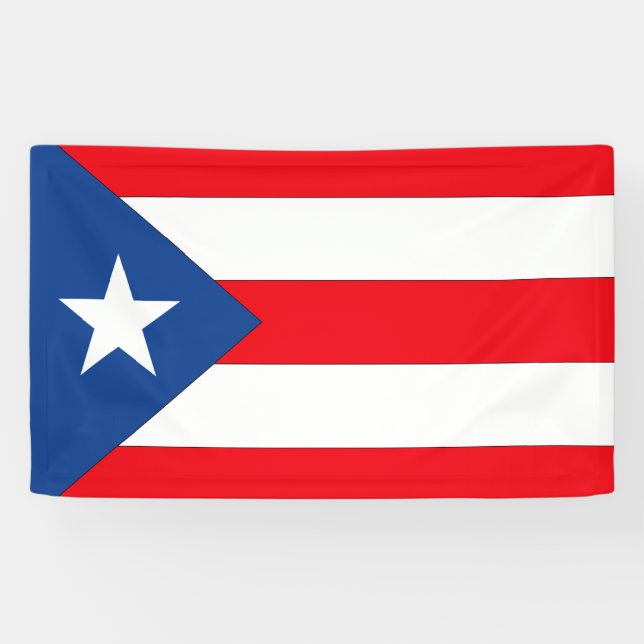 Puerto Rico Flag - Banner (Horizontal)