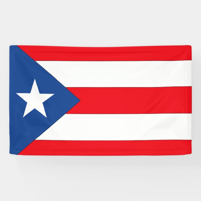 Puerto Rico Flag Banner (Horizontal)