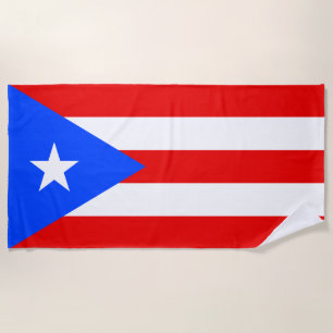 Puerto Rico Flag Beach Towel