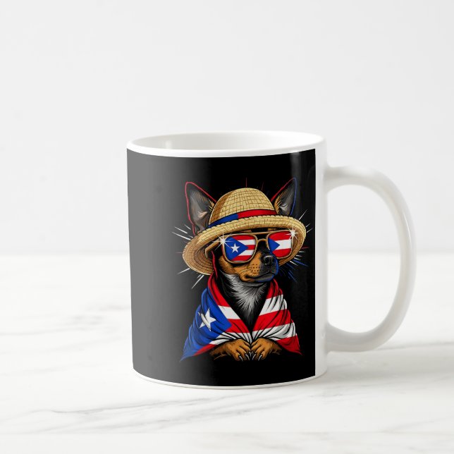 Puerto Rico Flag Boricua Puerto Rican Flag  Coffee Mug (Right)