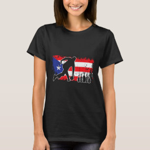 Puerto Rico Flag Bowling League Team Coach Patriot T-Shirt