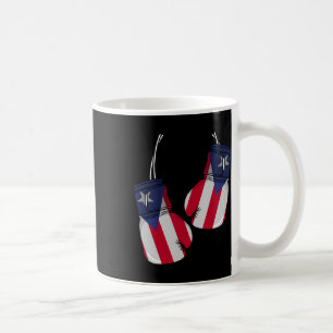 Puerto Rico Flag Boxing Gloves Boxer Boricua Patri Coffee Mug