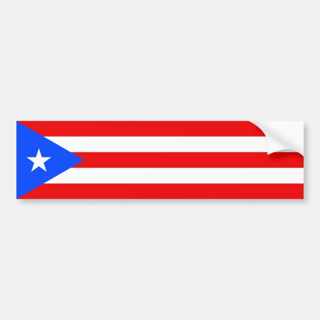 Puerto Rico Flag Bumper Sticker (Front)