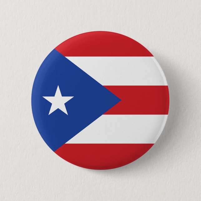 Puerto Rico Flag Button (Front)
