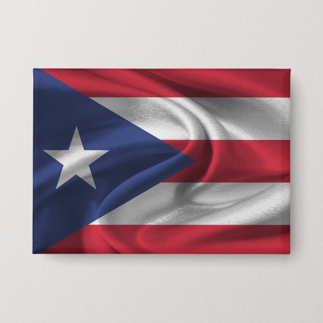 Puerto Rico Flag Button (Front)