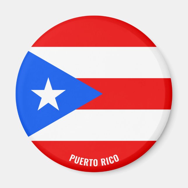 Puerto Rico Flag Charming Patriotic Magnet (Front)