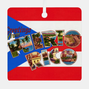 Puerto Rico Flag Christmas Ornament