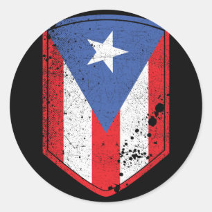 Puerto Rico Flag Classic Round Sticker