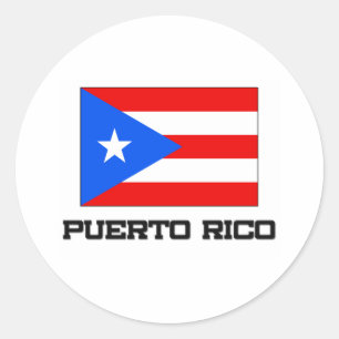 Puerto Rico Flag Classic Round Sticker