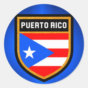 Puerto Rico Flag Classic Round Sticker